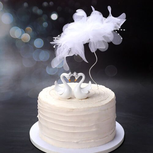 XEME Fil Dream Catcher Crown Cake Topper Acrylique Joyeux Anniversaire Décoration De Fête De Mariage