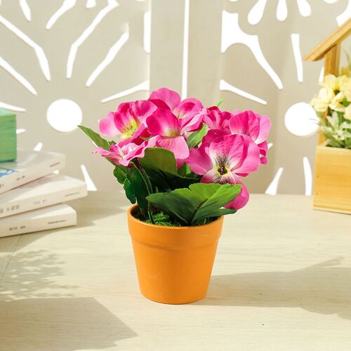 XEME Fleur Artificielle En Soie D'Orchidée De Erfly Avec Des Pots Décoration De Mariage Décoration Décorative