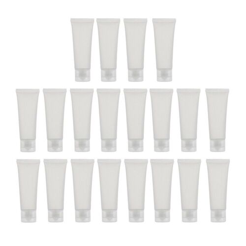 Xeme Bouteilles Cosmétiques De Bouchon D'échantillon De Tubes De Compression Rechargeables Vides De 50ml 20pcs 