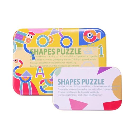 Xeme Motif En Bois Blocs Animaux Casse-Tête Triage Et Jeux Empilables Défi Iq Casse-Tête Stem