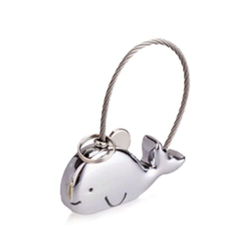 XEME 1Pc Couple Mignon Baleine Porte-Clés En Métal Porte-Clés Pendentif Clé Accessoires