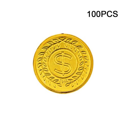 Xeme 100pcs/Pack Poker Casino Puces Bitcoin Modèle Bitcoin Placage D'or En Plastique Prate Pièces D'or Pirate Trésor Jeu Poker Chips