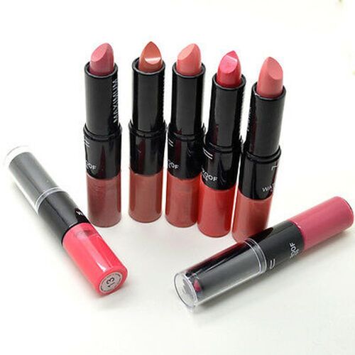 Xeme Womens Fashion Makeup 2 In1 Brillant À Lèvres Rouge À Lèvres Longue Durée 