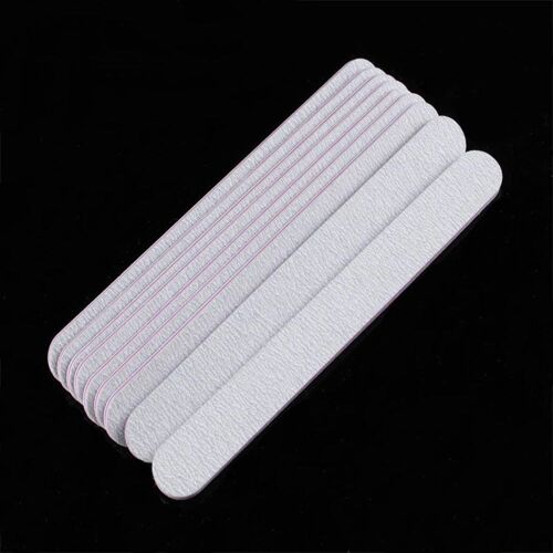 Xeme 5pcs Nail Art Care Noir Tampon De Fichier De Ponçage Pour Salon Manucure Uv Gel Polisseur Outil 