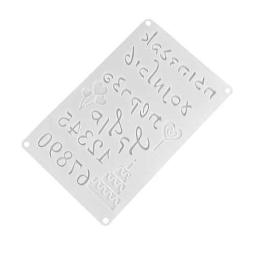 XEME Hébreu Lettres Chiffres Arabes Chiffres Diy Silicone Chocolat Moule Pour Gâteau Au Four Décoration Outils Moules De Cuisson