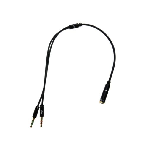 XEME 3.5Mm Y Splitter 2 Male To Female Earphone Headset Stereo Audio Extension Cable