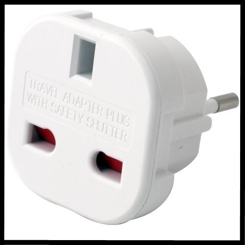 Adaptateur Chargeur Secteur Prise De Courant Anglaise Uk 240V / Europe Ce Fr 220V