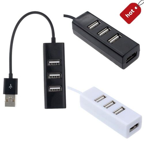 XEME Hub Usb 2.0 Hi-Speed 4-Port Splitter Hub Adapter Pc Ordinateur (Couleur: Blanc)