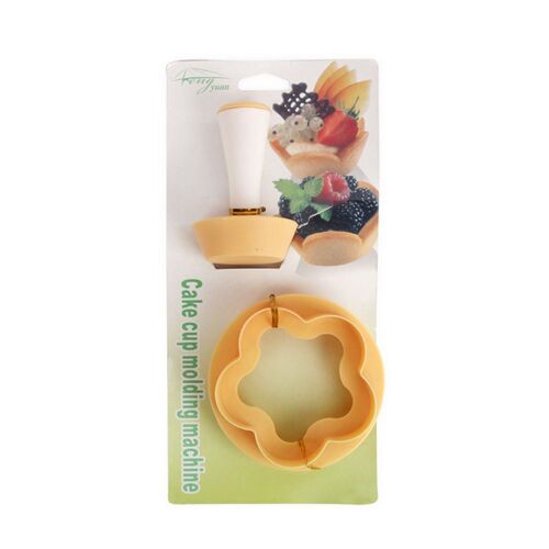 Xeme Moules À Tarte En Plastique Pour Pâtisserie Moules À Tarte Coupeur À Fleurs/Pâte Ronde Cutter Cookie Cutter Set Moule À Petit Gâteau Pour Muffin/Petit Gâteau