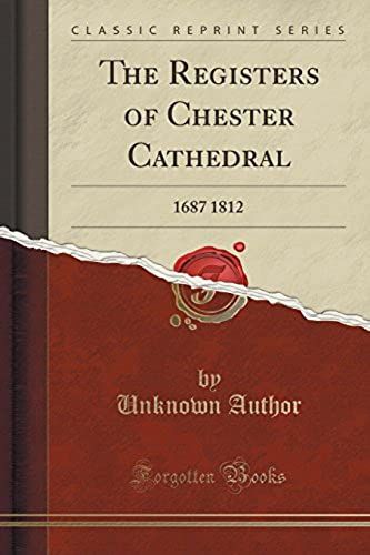 Author, U: Registers Of Chester Cathedral