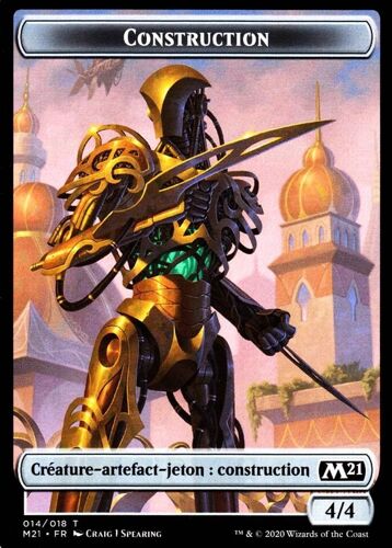 Token / Jeton - Construction - Mtg - M2021 - 14/18