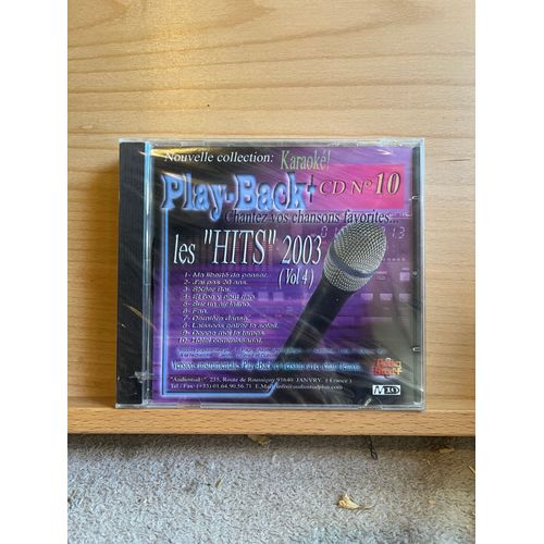 Cd Karaoke Play-Back N°10 Hits 2003 / Volume 4 Audiostud+