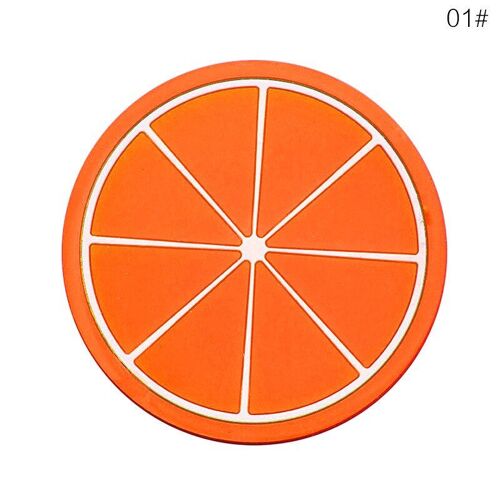 Support De Tasse En Forme De Fruit, Dessous De Verre De Cuisine, Accessoires De Tasse En Pvc Souple, Coussin Isolant Antidérapant, Tapis De Tasse, Support De Tasse Pour Boisson Chaude