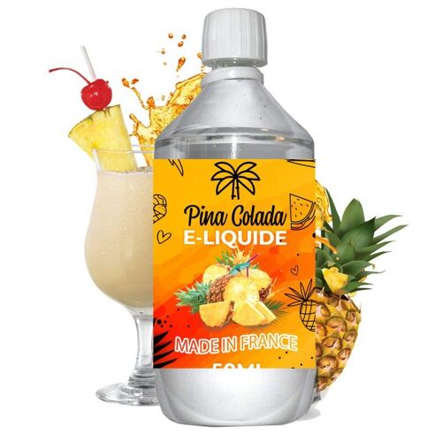 E liquide Pina Colada - 1 l - 50/50 PG/VG - 1 000 ML - Rhum Coco Ananas