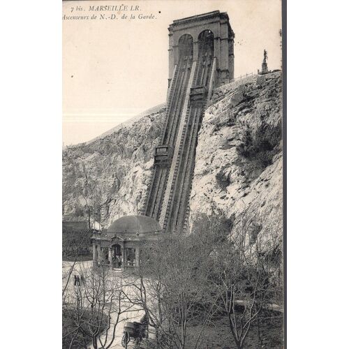 Carte Postale De Marseille (Bouches Du Rhône) Ascenseurs De Notre-Dame De La Garde (Réf.7bis)