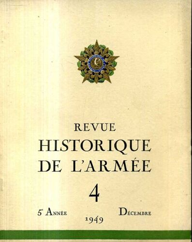 Revue Historique De L Armee 1949