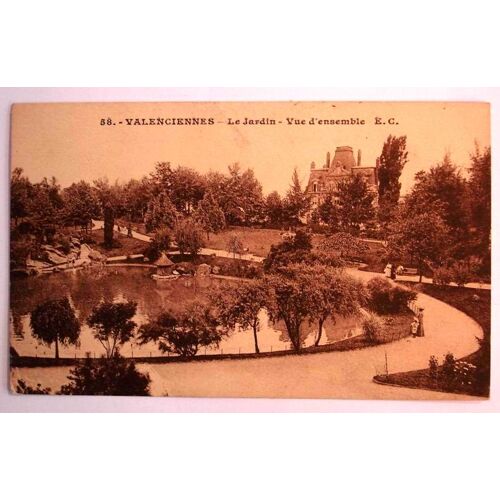 Carte Postale Ancienne Nord Valenciennes Le Jardin Vue D Ensemble