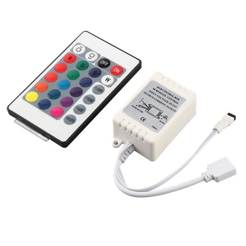 Boîtier De Télécommande Rgb 12v Dc,, 16 Couleurs, Bas Prix, Pour Bande Lumineuse Led, Nouvel Arrivage