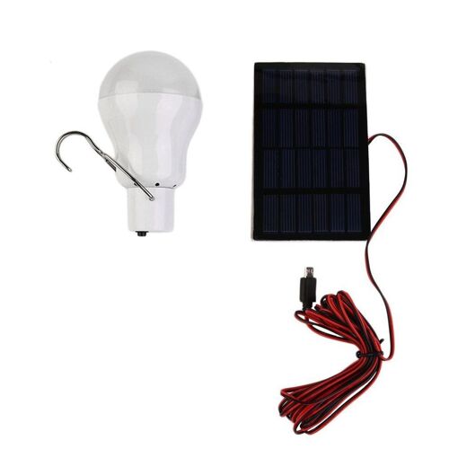 Ampoule Led Solaire Portable 15w 150lm, Lampe À Énergie Solaire, Éclairage D'extérieur Pour Tente De Camping, Offre Spéciale