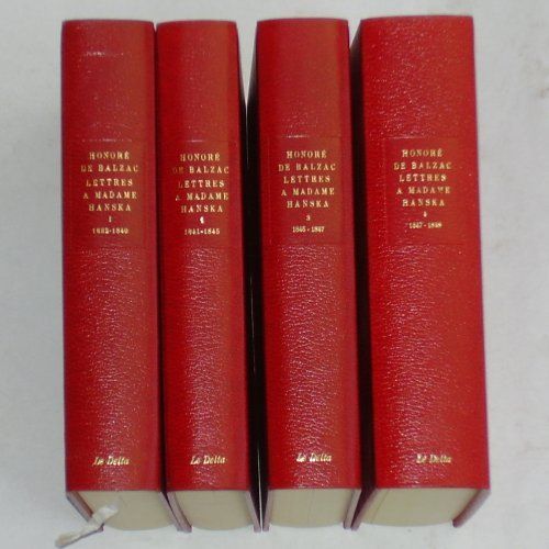 Lettres À Madame Hanska