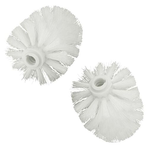 Remplacement rechange salle de bain accessoire plaine plastique toilette nettoyage brosses têtes supports blanc (2x têtes blanches)