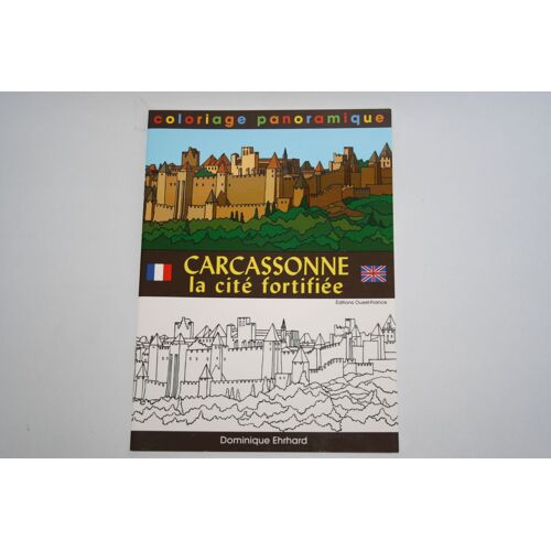 Carcassonne, Cite Fortifiee-Coloriage Panoramique