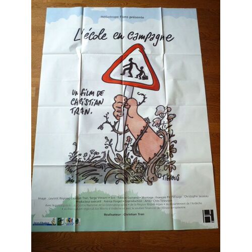 L'école En Campagne De Christian Tran / Tignous - Affiche De Cinéma 120 X 160 Cm