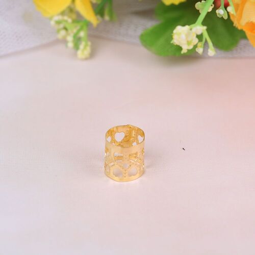 Xeju 20pcs Hair Braid Perles Dreadlock Cuff Clip Boucle Réglable En Métal Argent/Or 