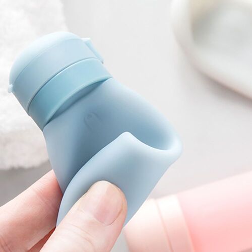 Xeju Kit De Gel Douche Shampooing Cosmétique Pour Bouteilles Rechargeables De Voyage En Silicone Portable 50ml 
