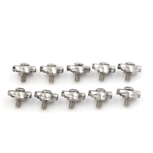 XEjU 10x Câble en acier inoxydable Câble simplex Câble métallique Poignées Pinces Pince Pied à coulisse 2mm