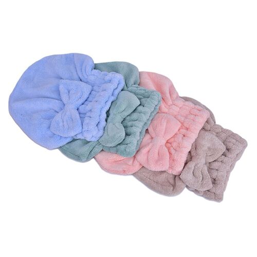Xeju Turban En Microfibre Pour Cheveux À Séchage Rapide Chapeau Wrap Serviette Bonnet De Bain Butterfly Bow