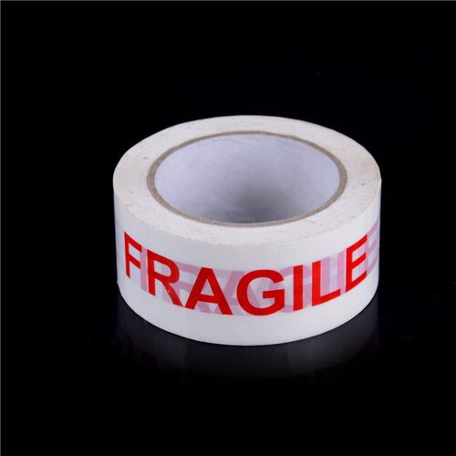 Xeju Autocollants D'étiquette D'avertissement Fragiles De Bande Imprimée Fragile De 4, 7cm*85m Haute