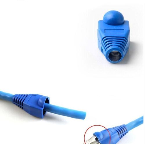 XEjU 100x RJ45 Ethernet Câble LAN Câble Fil Plug End Connector Cover Boot SF5