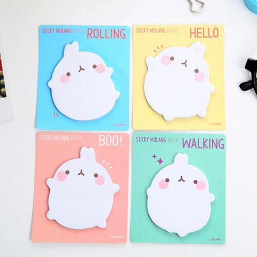 Xeju 2 X Lapin Mignon Notes Autocollantes Comarker Memo Pad Classe De Bureau À Domicile