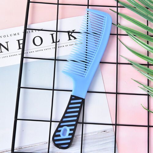 Xeju 1pc Large Dent Poignée Coiffure Antistatique En Plastique Cheveux Peigne Démêlant 