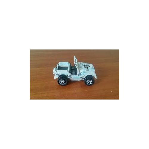 Miniature Majorette N°244/290 Réplique Voiture Jeep Cj - Armée Troupes Aéroportées - 6x4 Cm