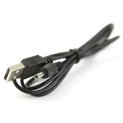 XEjU USB Port to 2.5 3.5 4.0 5.5mm 5V DC Barrel Jack Power Cable Cord Connector Black