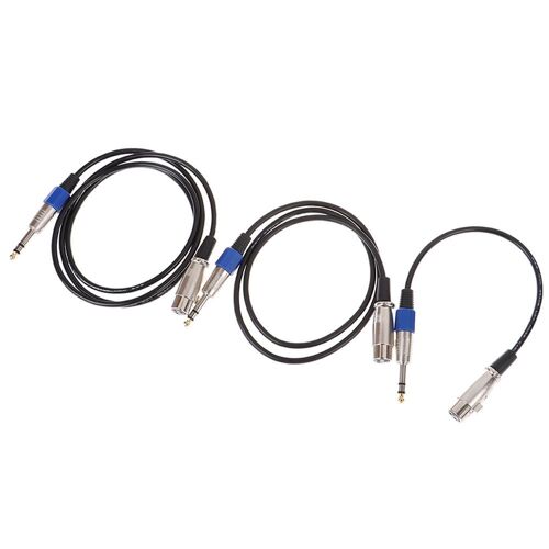 XEjU Male XLR to 6.35mm Stereo Jack Cable 0.3 m/1m/1.5m TRS Balanced Audio Cable