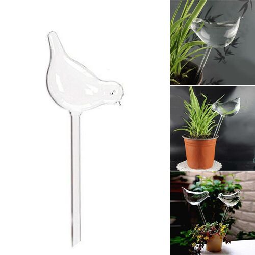 Xui Bulbe D'arrosage Automatique Plante, Fleur, Ampoules D'eau, Verre En Forme D'oiseau, Décor De Maison, J2y