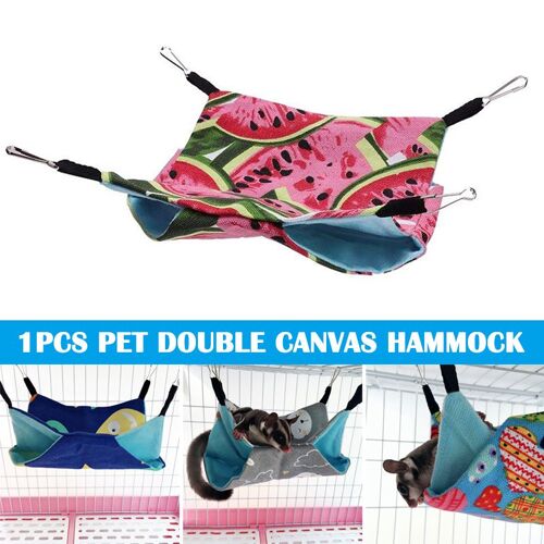 Xui Hamac Pour Animaux De Compagnie Lit-Balançoire Suspendu, Nid D'abeille, Double Couche, En Toile, Hamac, Chinchillas, Furets, J2y