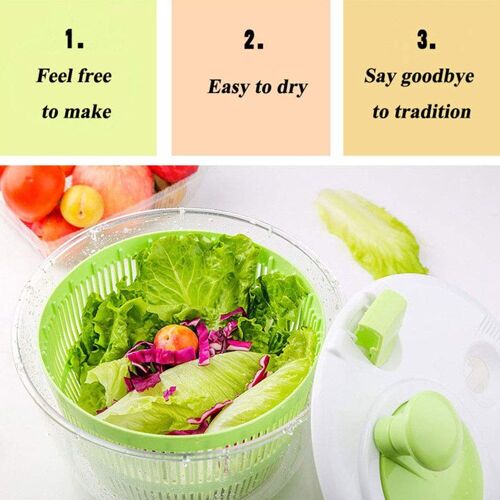 Xui Grands Bols Secs Avec Bec Verseur Essoreuse À Salade De Légumes, Outil De Cuisine J2y