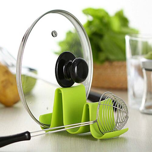 Xui Étagère De Rangement De Cuillère Louche Pot De Cuisine En Plastique En Forme D'onde Couvercle De Casserole, Porte-Couvercle De Coque, Porte-Cuillère Outils De Cuisine J2y