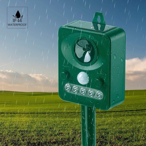 Xui Extérieur Solaire Alimenté Répulsif Antiparasitaire Capteur De Mouvement Imperméable Répulsif Repousse Chat Chien Lapins Rats J2y