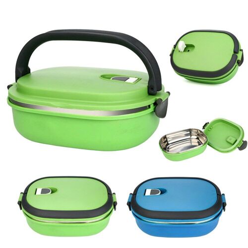 Xui Boîtes À Lunch En Acier Inoxydable Conteneur De Stockage Des Fruits, Boîte À Bento Portable, Conteneur De Pique-Nique Sûr Boîte À Déjeuner Chaude 1 Pièce