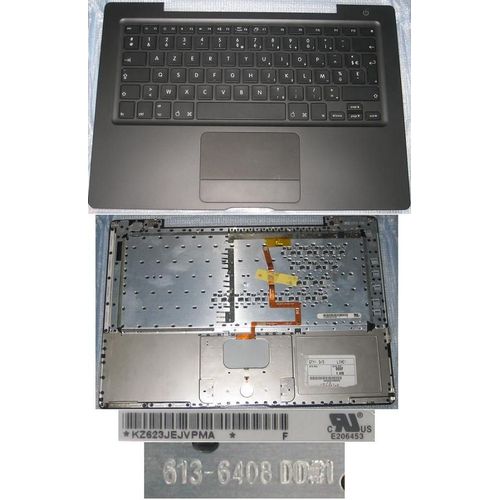 Clavier Azerty Français / French Pour APPLE MacBook 13.3" - Noir / Black - P/N: KZ623JEJVPMA, 613-6408 DD#1