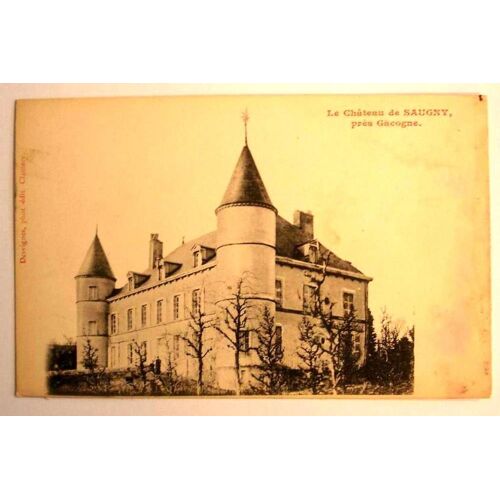 Carte Postale Ancienne Nievre Gacogne Le Chateau De Saugny Pres Gacogne