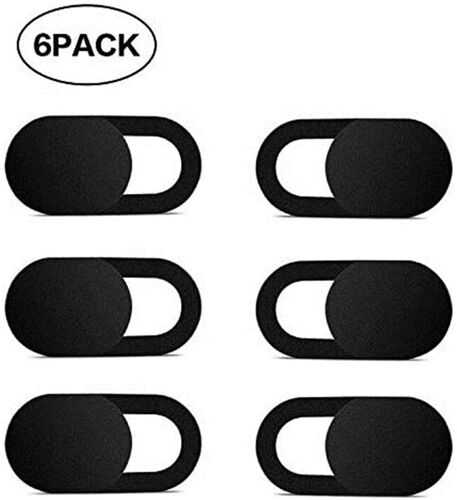 Cache Webcam 6 pcs Webcam Cover Cache Camera Ordinateur Portable Ultra-Mince, pour iPhone, iPad, Macbook, Smartphones, Tablettes, PC, etc. - Noir