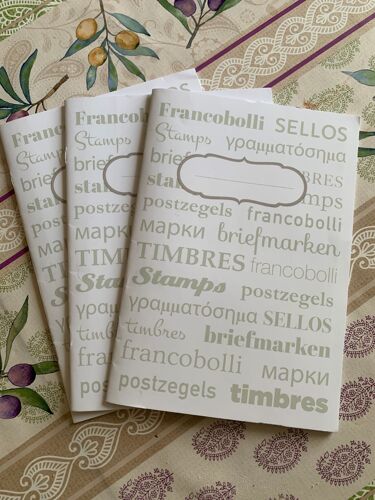 Lot De 3 Mini- Album Marini Timbre Philatélie