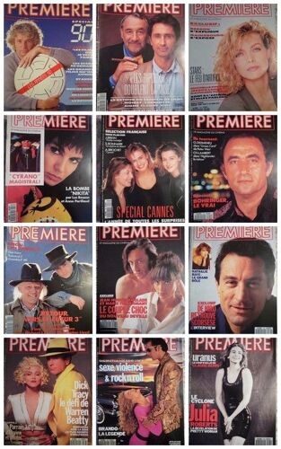 Lot Magazines Cinéma Premiere 4 Années Complètes 1990-91-92-93