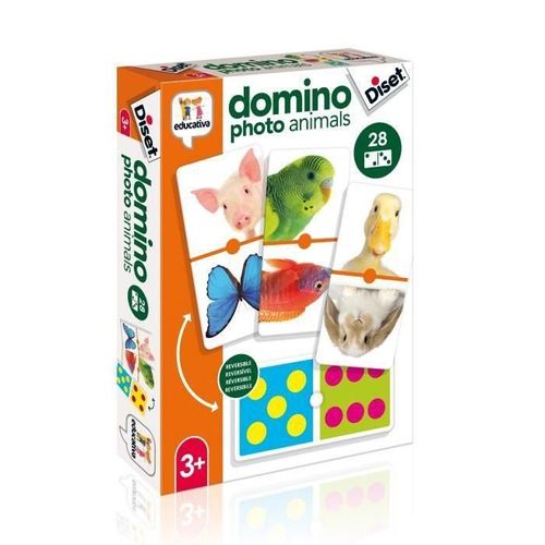 Diset - Domino Photo Animaux